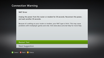NAT Error